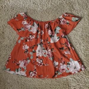 Floral Off the Shoulder Top